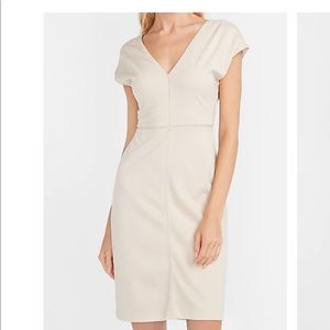 Express Seamed V-Neck Sheath Dress